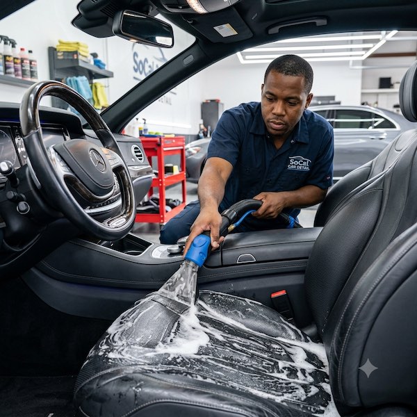 Complete interior reset with shampoo and steam